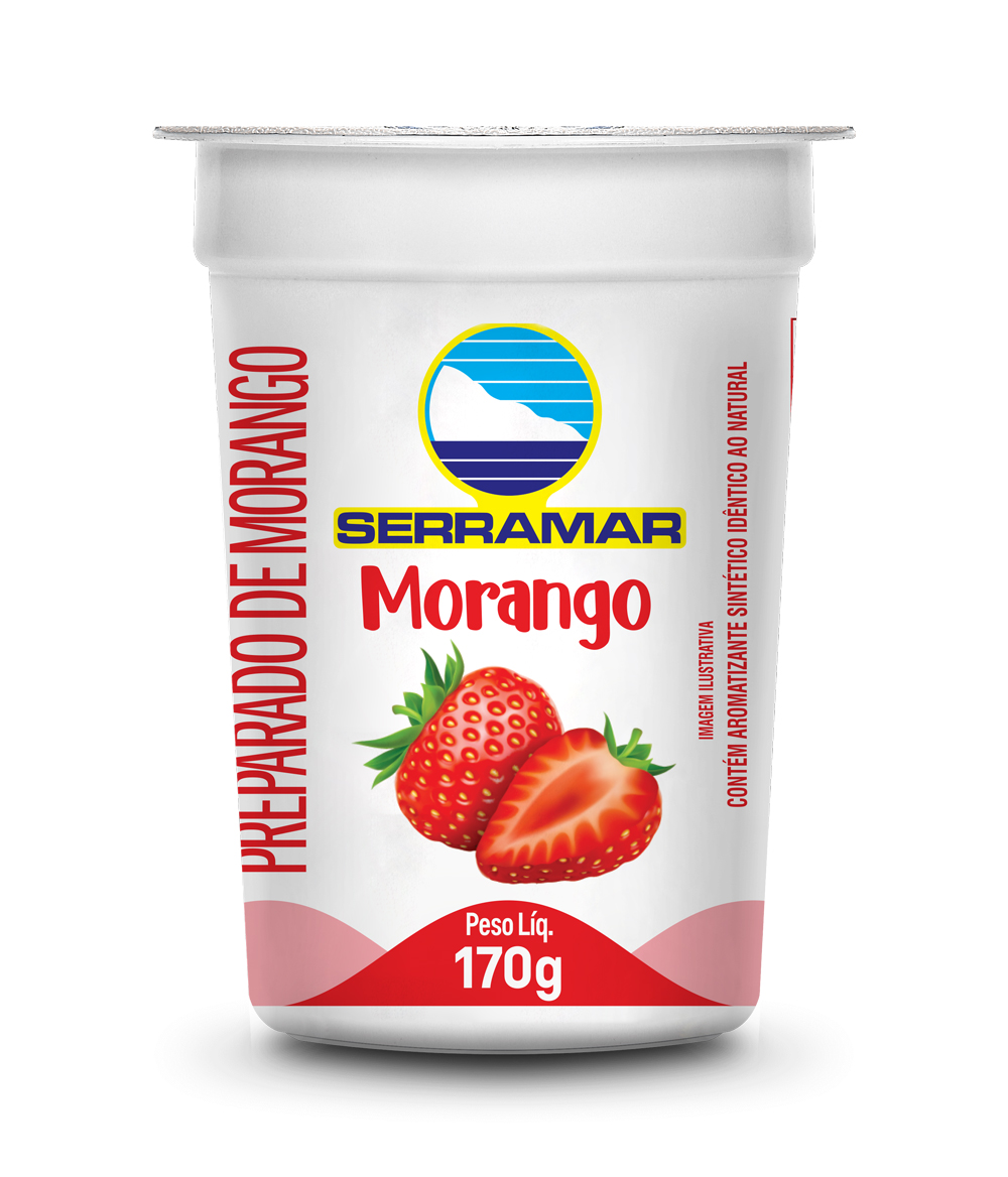 Iogurte Integral com Preparado de Morango