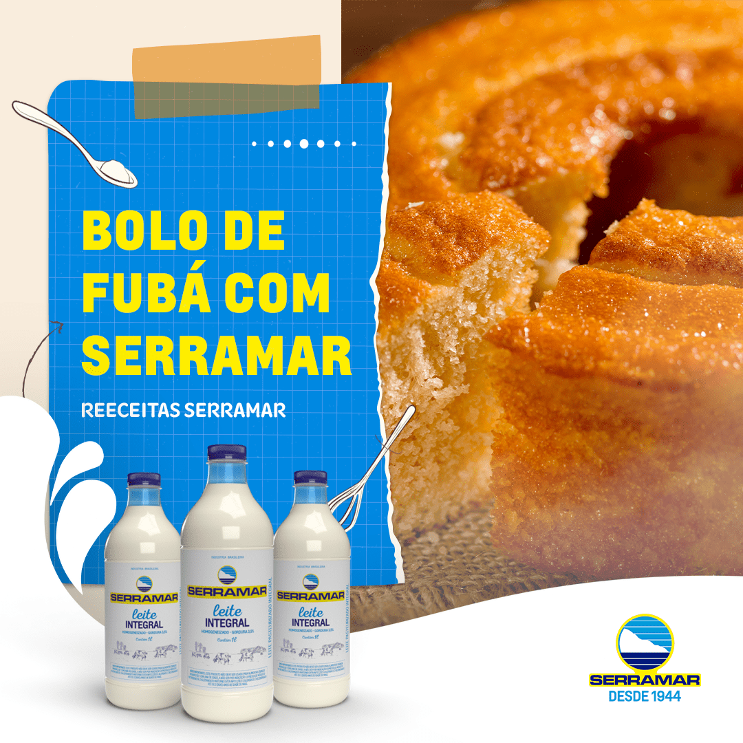 BOLO DE FUBÁ COM SERRAMAR