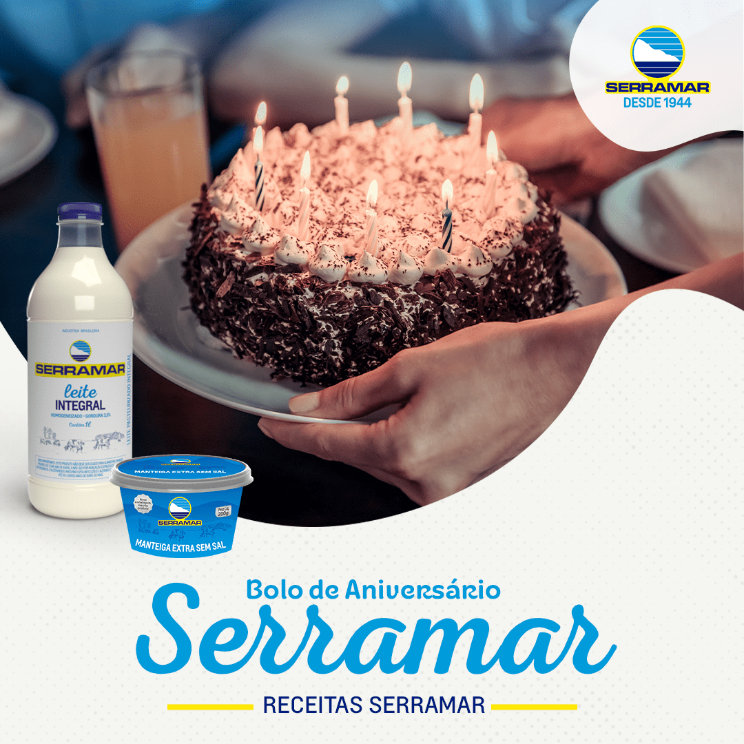 BOLO DE ANIVERSÁRIO SERRAMAR