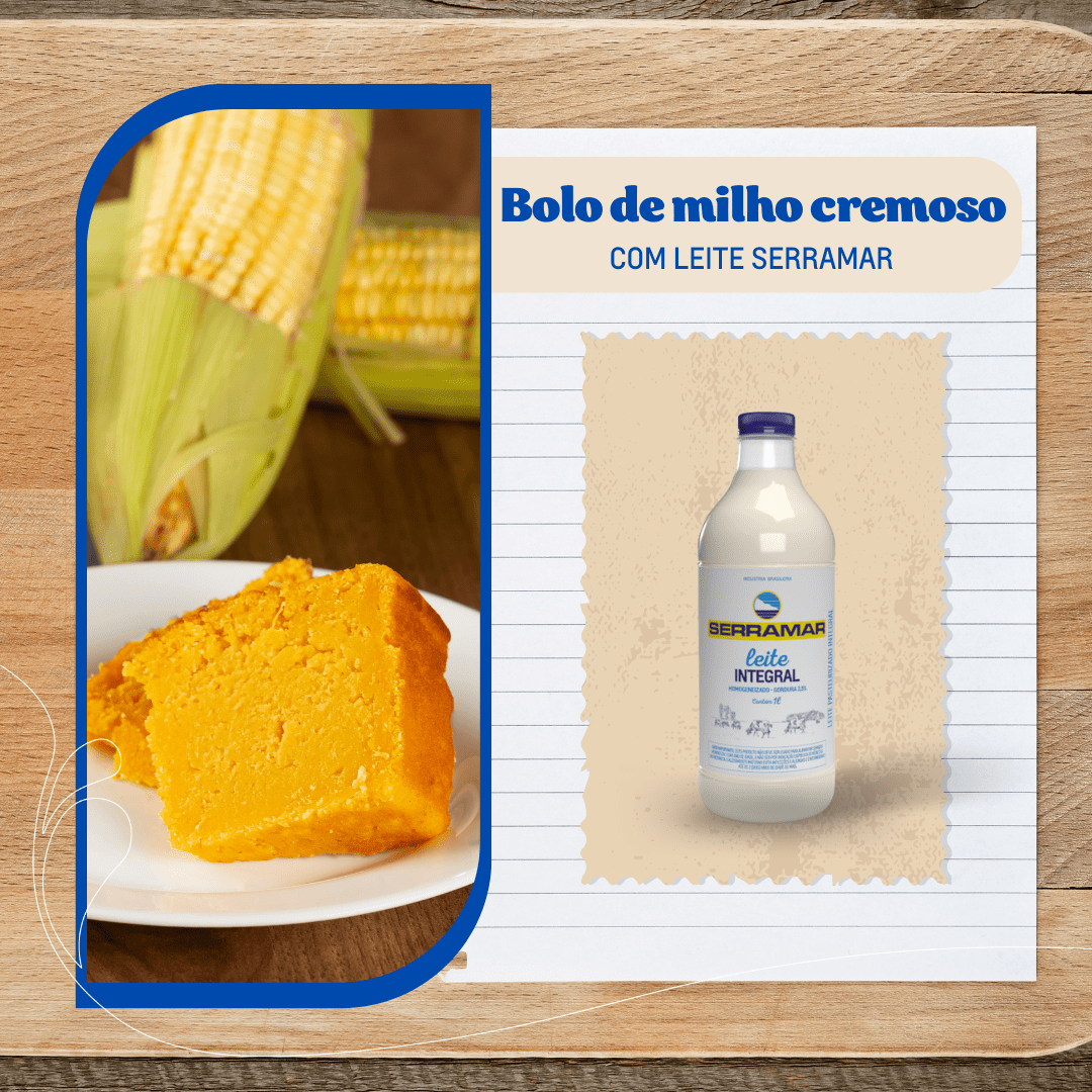 BOLO DE MILHO CREMOSO