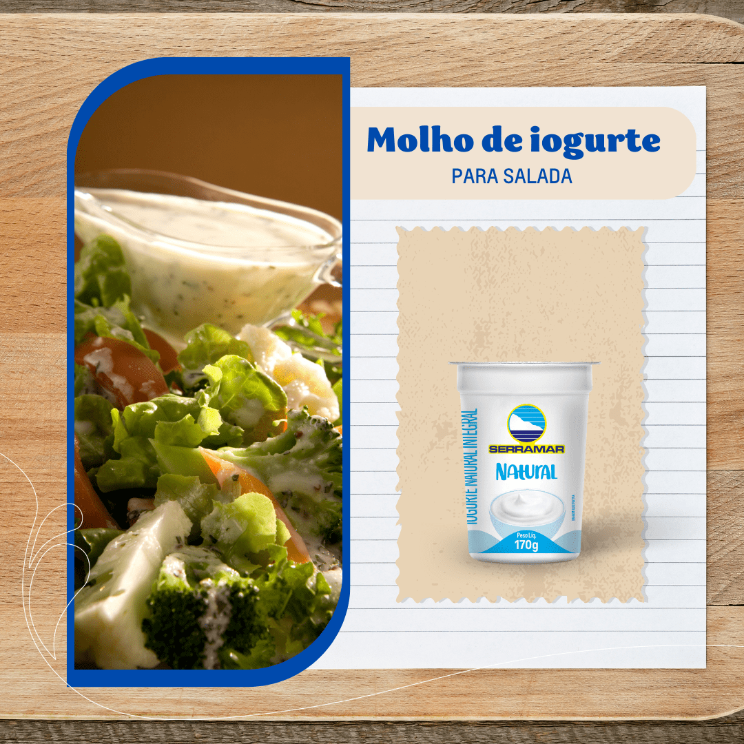 MOLHO DE IOGURTE PARA SALADA