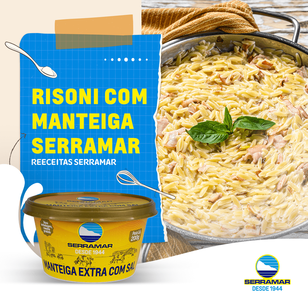 RISONI COM MANTEIGA SERRAMAR