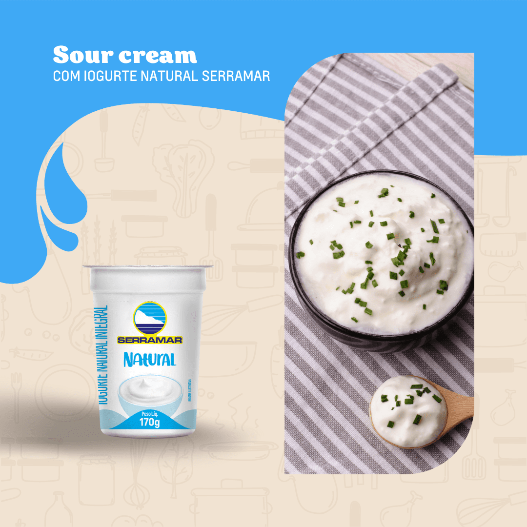 SOUR CREAM COM IOGURTE NATURAL